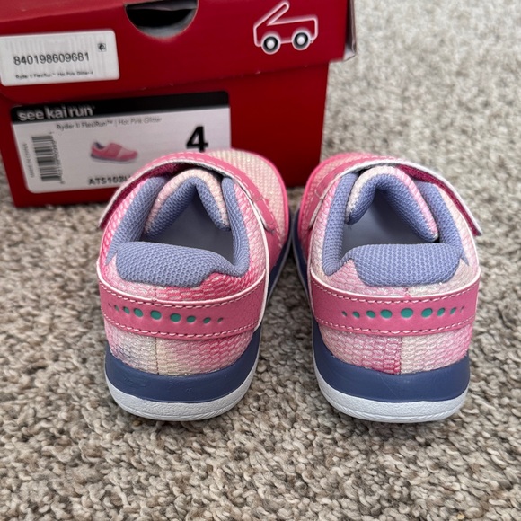 See Kai Run Hot Pink Glitter Ryder II FlexiRun Size 4 New in Box - Picture 5 of 5
